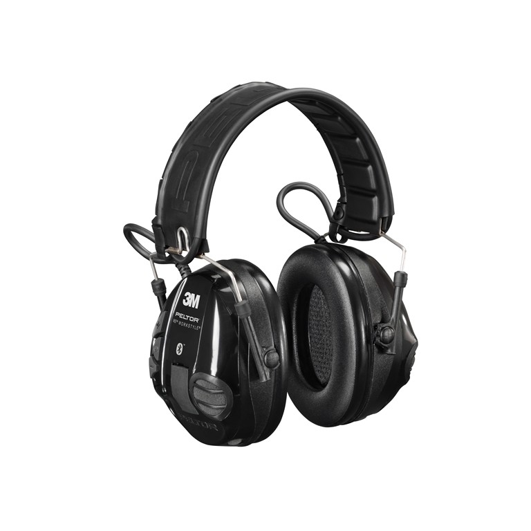 Headset-kommunikasjonoppladbar-Peltor-WS-Workstyle-med-hjelmfeste.-Med-Bluetootk,-omgivelseslyd-og-3,5-mm-stereo-lydinngang.