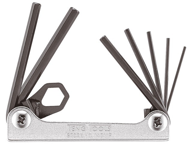 Allen-hexagon-wrench-setwith-7-keys,-1/16