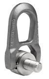Eye bolt c/w swivel and ring SS.DSR stainless tempered steel, grade 100